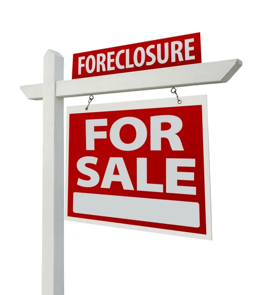 Foreclosure Home For Sale Real Estate Sign — Stock Photo, Image