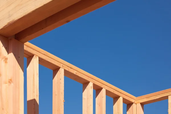 Nieuw huis woningbouw frame — Stockfoto