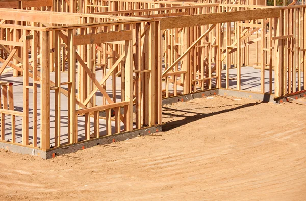 New Residential Home Construction Framing Site J — Stock Photo, Image