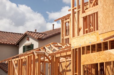 New Home Construction Framing clipart