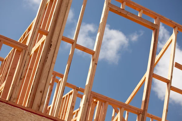 Új otthon építési telek kialakítása — Stock Fotó
