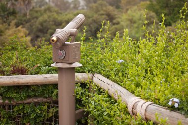 Public Coin Operated Telescope at Wilderness Overlook clipart