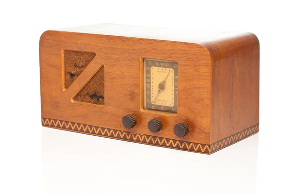 Винтажное радио 1940-х годов — стоковое фото