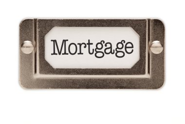 Mortgage dosya çekmecesi etiketi