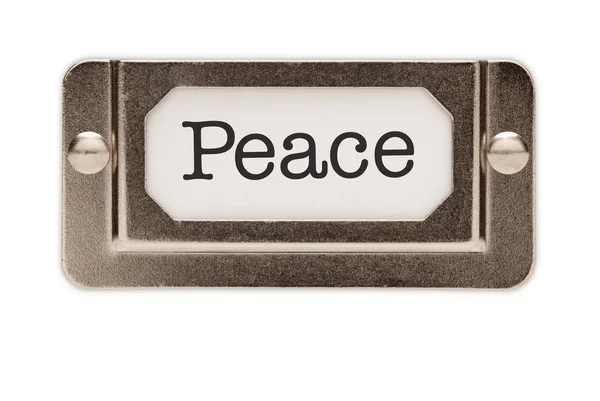 Etiqueta de cajón de archivo de paz — Foto de Stock