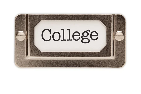 Étiquette du tiroir College File — Photo