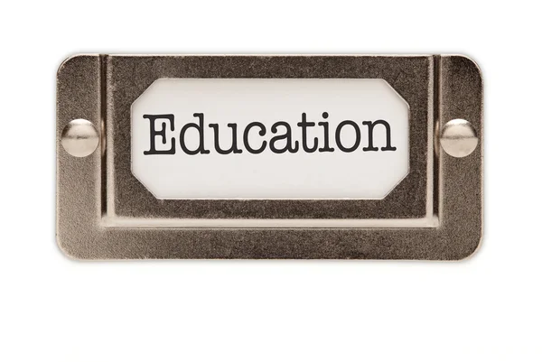 Education File Drawer Label — Stock Photo, Image