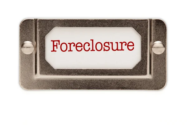 stock image Foreclosure File Drawer Label