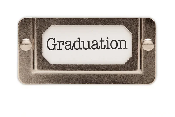 Étiquette de tiroir de dossier de graduation — Photo