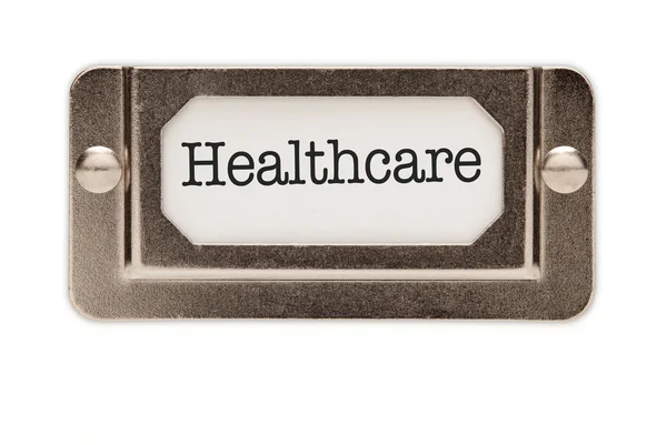 Etiqueta de cajón de archivo de salud —  Fotos de Stock