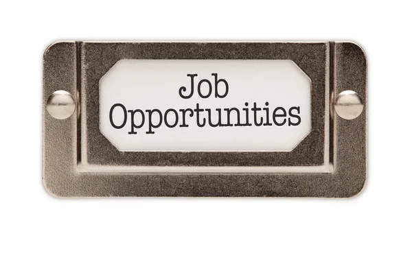 Job Opportunities etiqueta da gaveta do arquivo — Fotografia de Stock