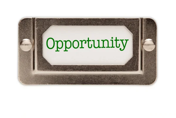 Opportunity File Drawer Label — Stock Photo, Image