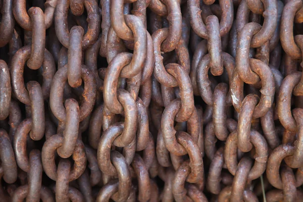 Thick Rusty Chain Background — Stock Photo, Image
