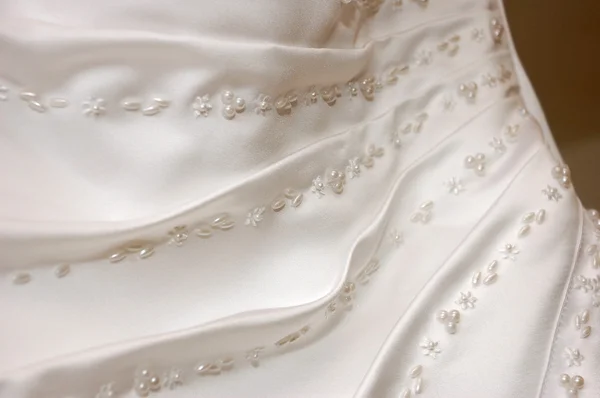 Szczegóły sukni ślubnej — Zdjęcie stockowe