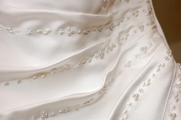 stock image Wedding dress detail