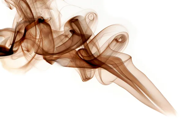 Fumaça vermelha no fundo branco Fotografias De Stock Royalty-Free
