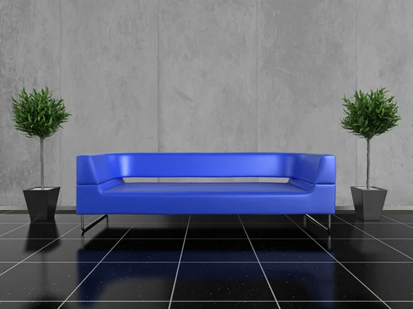 Blue Sofa — Stock Photo, Image
