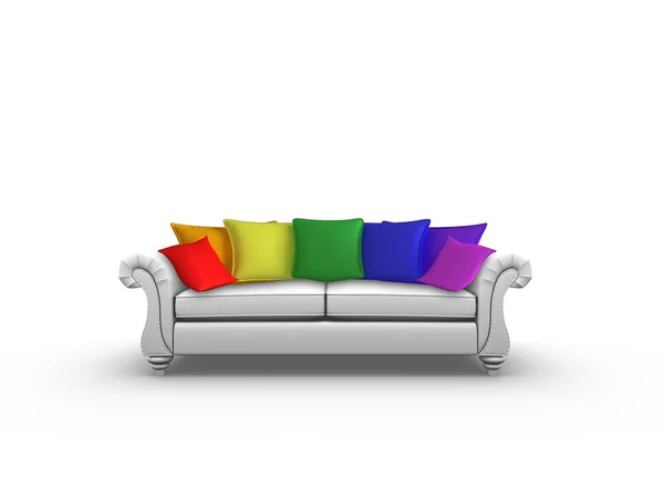 Almofadas de arco-íris — Fotografia de Stock