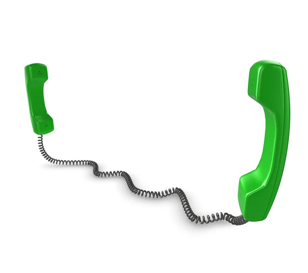 Zelený telefony — Stock fotografie