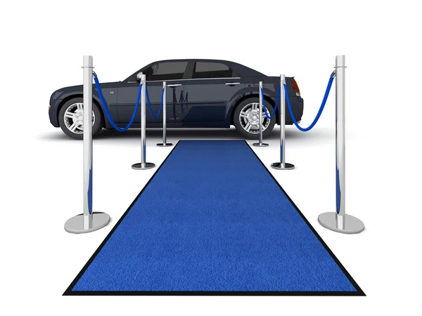 VIP carpet limousine illustration — Stock Photo, Image