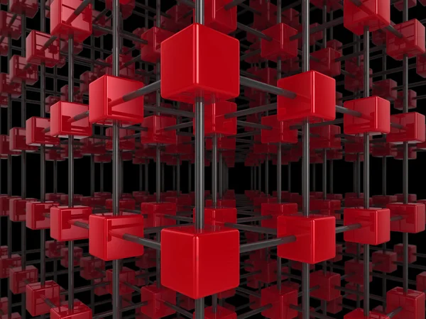 Cube network — Stock Photo, Image