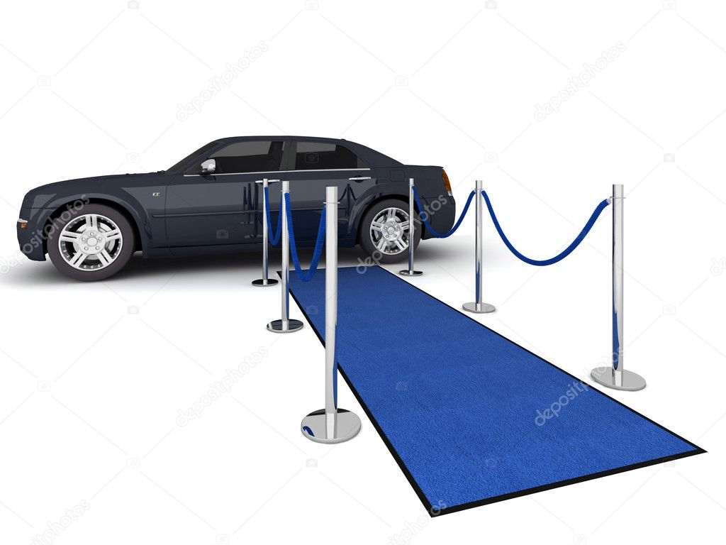 VIP carpet Limousine Illustration