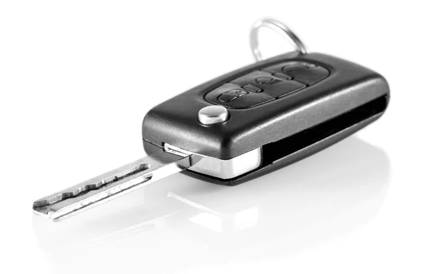 Car keys with reflections on a white background — Stock Photo, Image