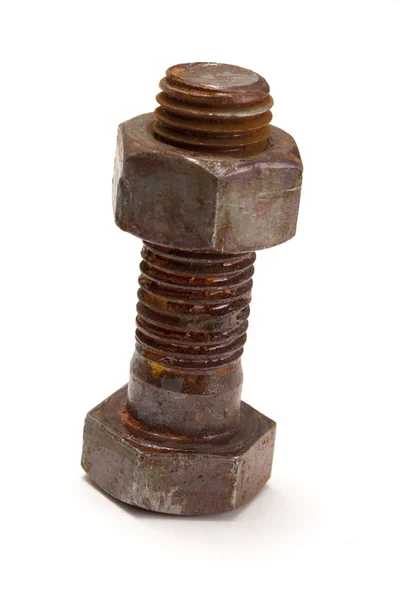 生锈的螺母和螺栓 — 图库照片