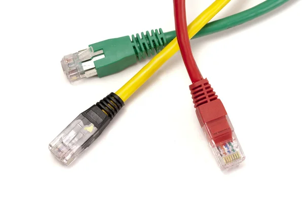Câbles de réseau informatique — Photo
