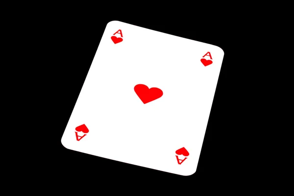 Ace of hearts — Stock Photo, Image