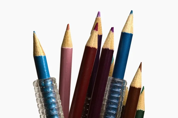Цветные карандаши в фокусе — стоковое фото