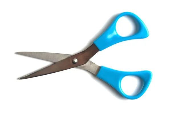 Modré nůžky — Stock fotografie