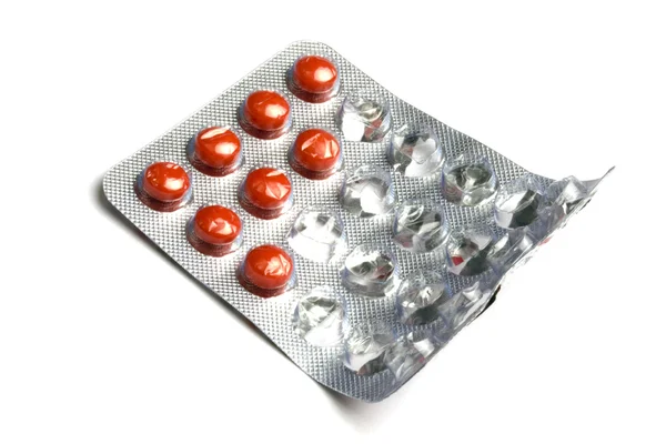 Pílulas vermelhas — Fotografia de Stock