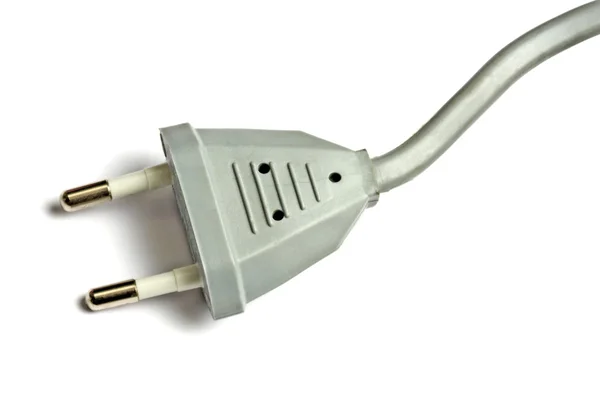 Electric plug isolated on white — Stock Photo, Image