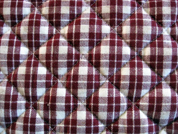 Biało -czerwoną szachownicą tkaniny — Zdjęcie stockowe