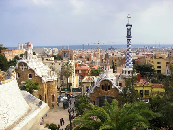 Park guell, barcelona, Španělsko — Stock fotografie