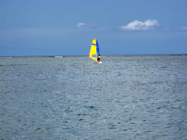 Windsurfing , Mauritius — Stock Photo, Image