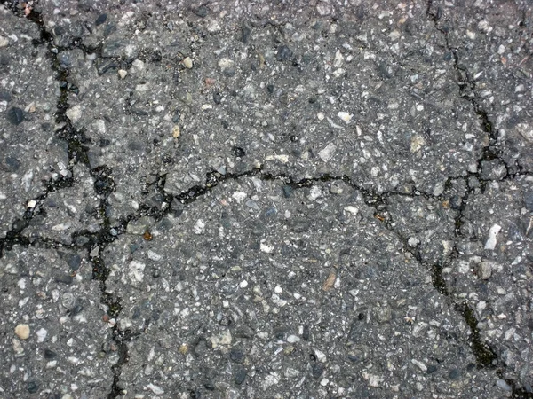 Cracks on asphalt — Stock Photo, Image