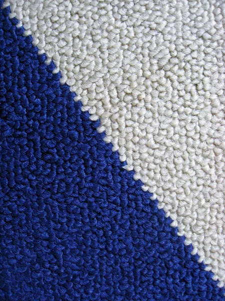 Alfombra azul y blanca — Foto de Stock