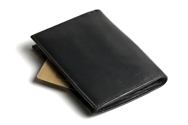 Black wallet — Stock Photo, Image