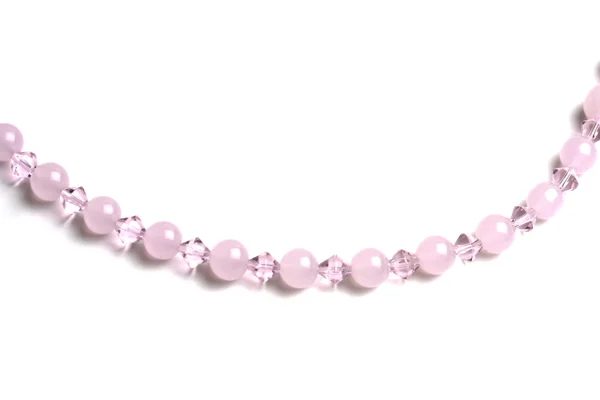 Vacker rosa sträng av pärlor — Stockfoto