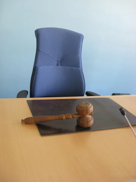 A bíróság íróasztal — Stock Fotó