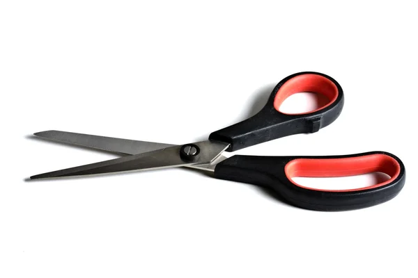 Black scissors isolated on white — Stock Photo, Image