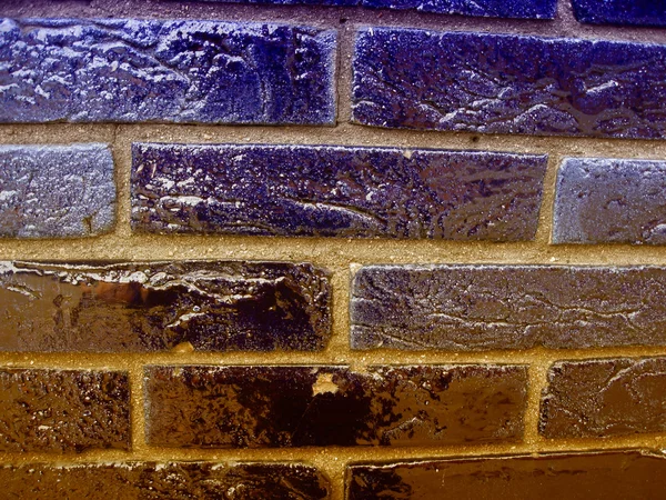 多彩的大理石砖墙背景 — 图库照片