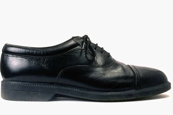 Erkekler siyah ayakkabı — Stok fotoğraf