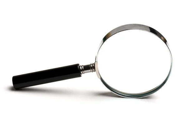 stock image Magnifying glass on white