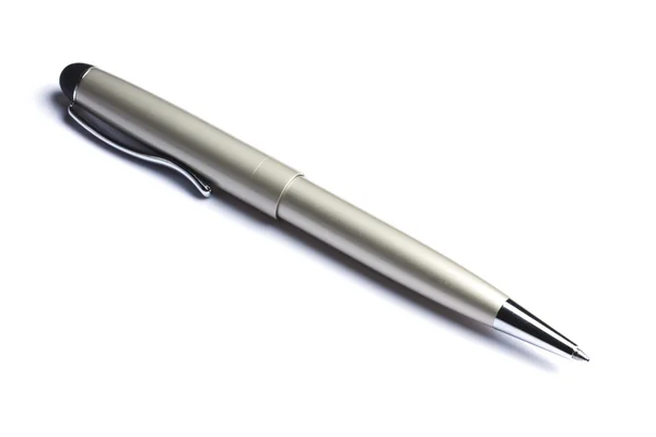 Πένα σφαιρικού σημείου που απομονώνεται στο λευκό — Φωτογραφία Αρχείου