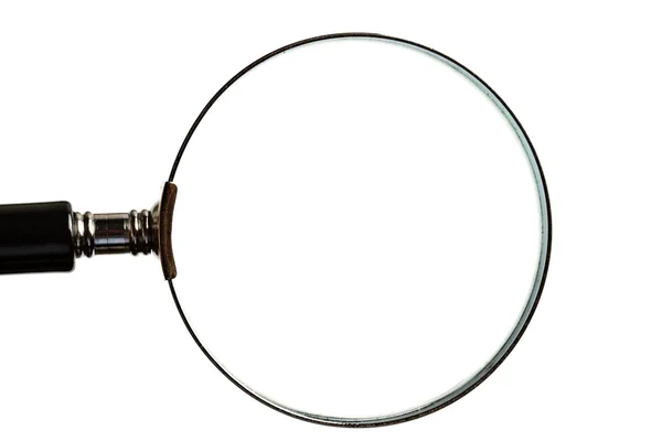 Magnifying glass on white — Stock Photo, Image