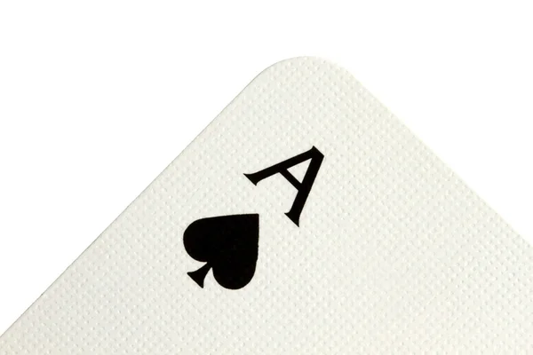 Ace of Spade closeup — Stock Photo, Image
