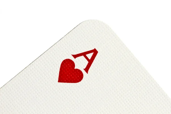 Heart closeup on white — Stock Photo, Image
